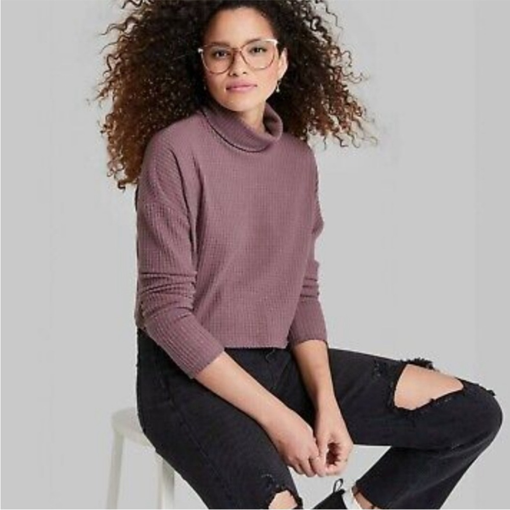Wild Fable Waffle Knit Turtle neck Sweater